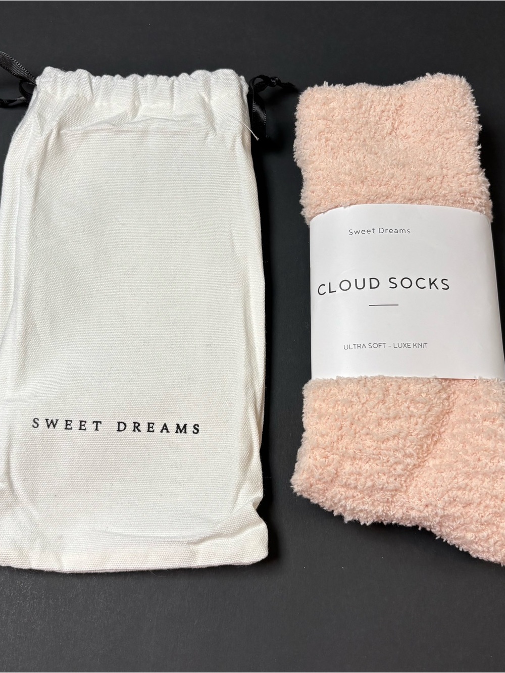 Sweet Dreams Cloud Socks Women’s OS Ultra Soft Pink Fuzzy Cozy Lounge Lux Knit